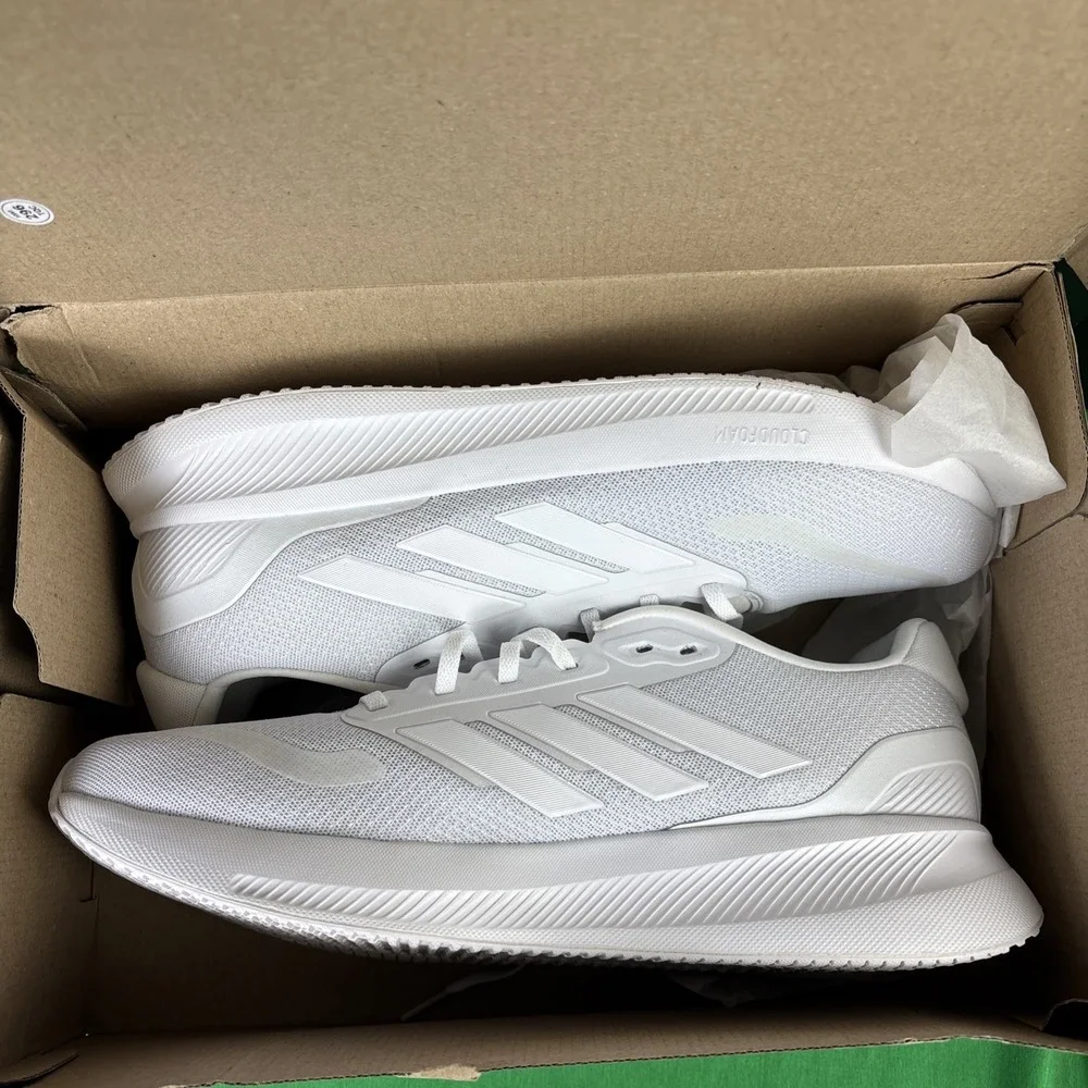 Adidas RunFalcon 5 Mens Running Shoe Sneaker Size 12 White IH7757